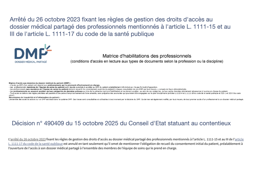 Le DMP et ses rebondissements …
