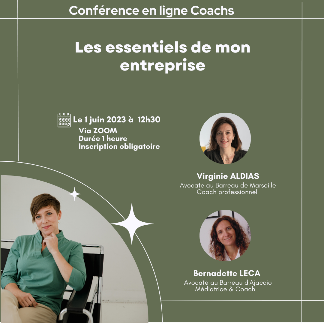 Conférence en ligne pour les coachs : LES ESSENTIELS DE MON ENTREPRISE